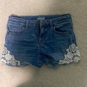 Size large kids jean shorts